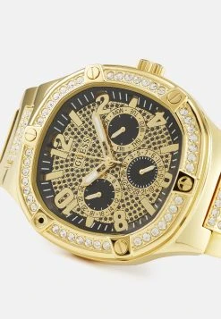 Guess Duke - Chronograph Watch - Gold Tone/Black Glitz -Guess Apparel 4228dda1087441e495be8b0fa1c8f148