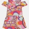 Guess Toddler Printed Romper - Jumpsuit - Orange/Rose