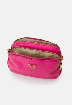Guess Becci Double Zip- Across Body Bag - Magenta -Guess Apparel 43bee311e9354df5b17f22f96fe4ce07