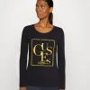 Guess Logo Tee - Long Sleeved Top - Black -Guess Apparel 43c87480fe504299ab090eaccdd35f52