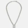 Guess Shiny Padlock - Necklace - Silver-Coloured -Guess Apparel 4409614060c0443091942399aee4c931