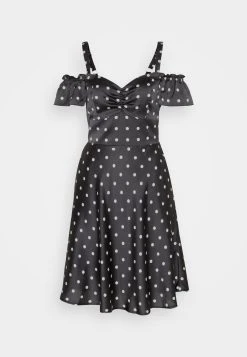 Guess Flare Dress - Cocktail Dress / Party Dress - Optical Square Black -Guess Apparel 453839b31a8244da9add272f4dc4a6d1