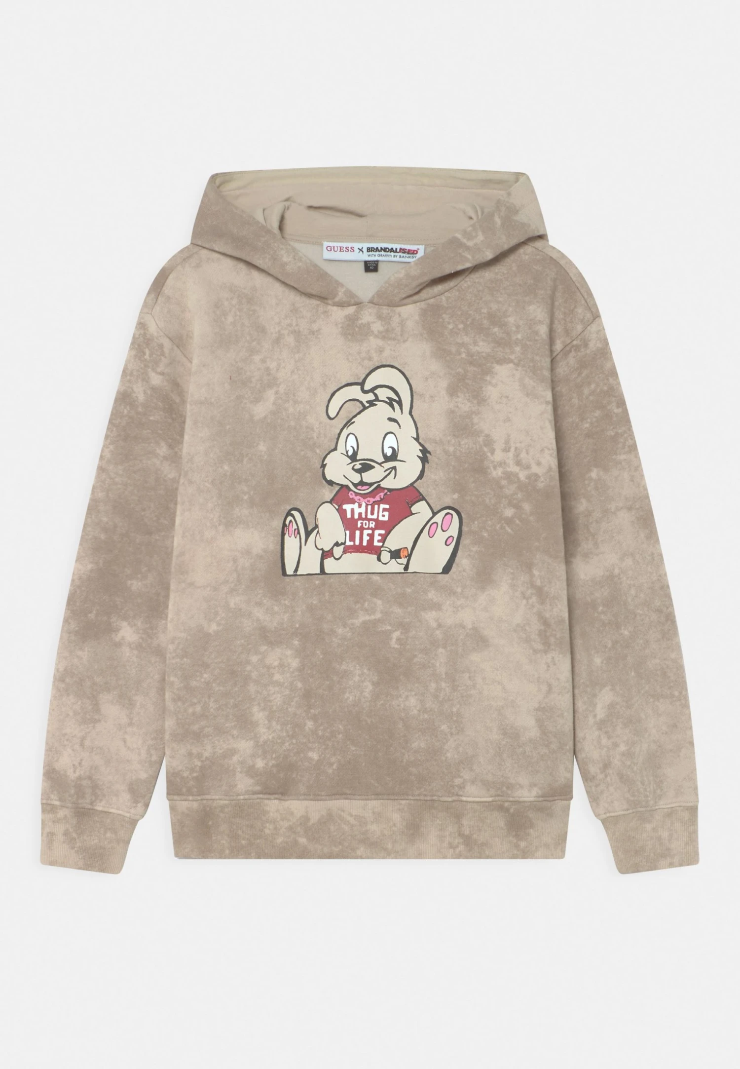 Guess Junior Banksy Os Leon Washed Bunny- Hoodie - Impact Grey 3 Guess Junior Banksy Os Leon Washed Bunny- Hoodie - Impact Grey