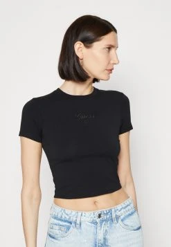 Graphic Baby Tee - Basic T-Shirt - Jet Black 11 Graphic Baby Tee - Basic T-Shirt - Jet Black -Guess Apparel 4a12ab7cd5d64fc1a62ec2de6c0fd3c7