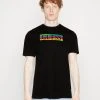 Guess Pride Wave Logo Tee - Print T-Shirt - Jet Black -Guess Apparel 4b4c4a9eabb94939a67b1c2983019679