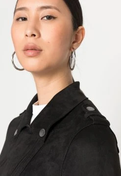 Guess Es Monica - Faux Leather Jacket - Jet Black -Guess Apparel 4b86a5396e2741e6b983dccba4cbaf5f