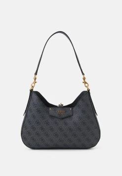 Guess Brenton Hobo - Handbag - Coal Logo