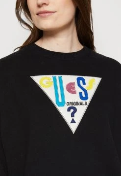 Go Gia Logo Crewneck - Sweatshirt - Jet Black Multi -Guess Apparel 4dce35dcdf514304993a2d187d3172e8