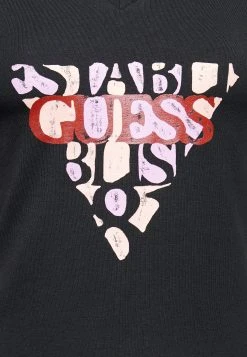 Guess Amalia- Print T-Shirt - Jet Black -Guess Apparel 4dda31ab1045464585a7f74e600082cd