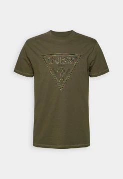 Guess Moisey Tee - Print T-Shirt - Olive Morning -Guess Apparel 4fe5d870fb104a07bdd12cccf9f0ffa9