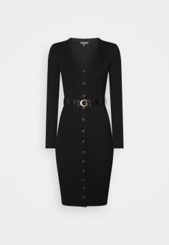 Guess Lena Belted Cardigan Dress - Shift Dress - Jet Black