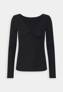 Guess Lara - Long Sleeved Top - Jet Black -Guess Apparel 5444ffcac1a44b85a7274f3101f8ec4a