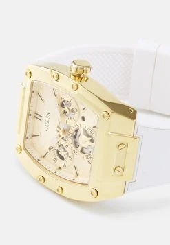Guess Phoenix Unisex - Watch - White/Gold-Coloured -Guess Apparel 55728c205fb54b75869ae852132e655b