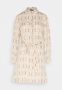 Monogram - Shirt Dress - White/Gold -Guess Apparel 574d7825e36246969dea032194073cb3