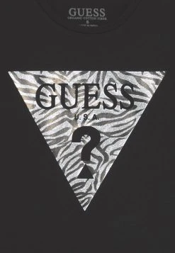 Guess Print T-Shirt - Jet Black -Guess Apparel 5af54ee92bb5432a842ca890ed19b907