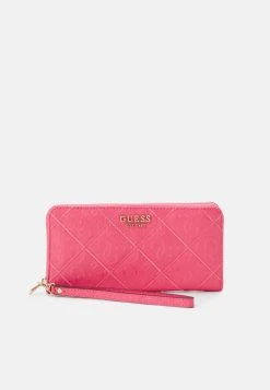Guess Caddie Large Zip Around - Wallet - Magenta