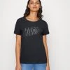 Guess Aurelia Tee - Print T-Shirt - Jet Black -Guess Apparel 5c5f7ab37bc8471982cad0255eabfea0
