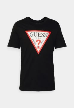 Guess Original Logo Tee - Print T-Shirt - Jet Black