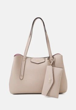 Guess Eco Brenton Girlfriend Satchel - Handbag - Ash Rose