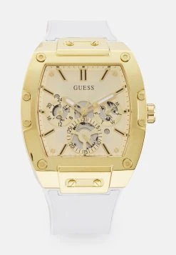Guess Phoenix Unisex - Watch - White/Gold-Coloured