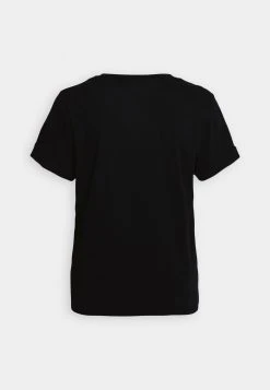 Guess Roll Cuff - Print T-Shirt - Jet Black -Guess Apparel 5f98e3dd3d50478ba06c41fe9a1374ba