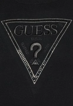 Guess Elora Triangle Logo - Print T-Shirt - Jet Black -Guess Apparel 610bc79956644f23b7b51bf75144e4e0