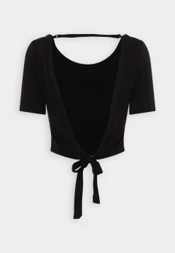 Guess Back Bow Tee - Print T-Shirt - Jet Black -Guess Apparel 6471cd5ed13143e1b2625ad7841ed02c