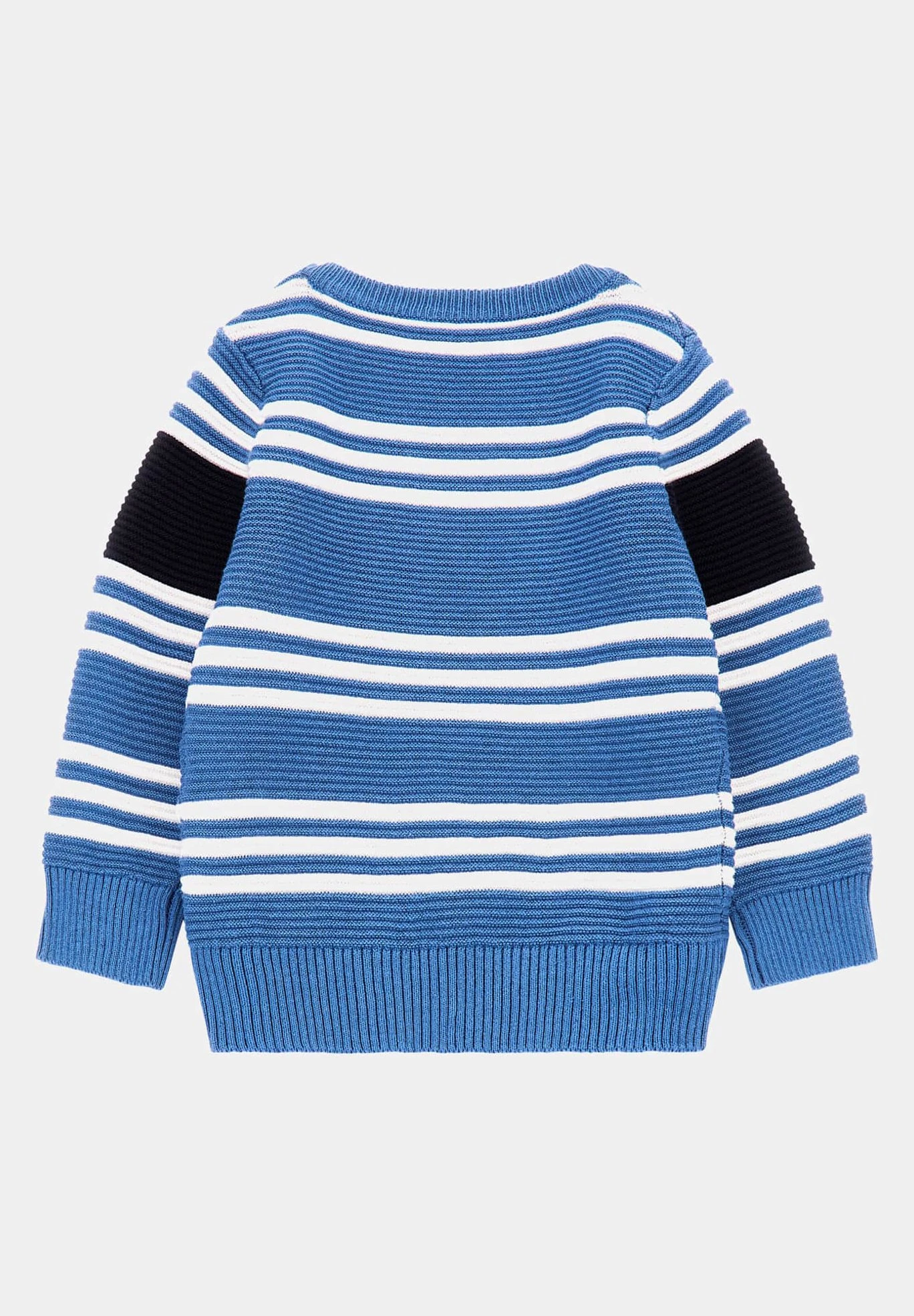Guess ToddlerLs- Jumper - Blue Indigo/White St 4 Guess ToddlerLs- Jumper - Blue Indigo/White St - Image 2