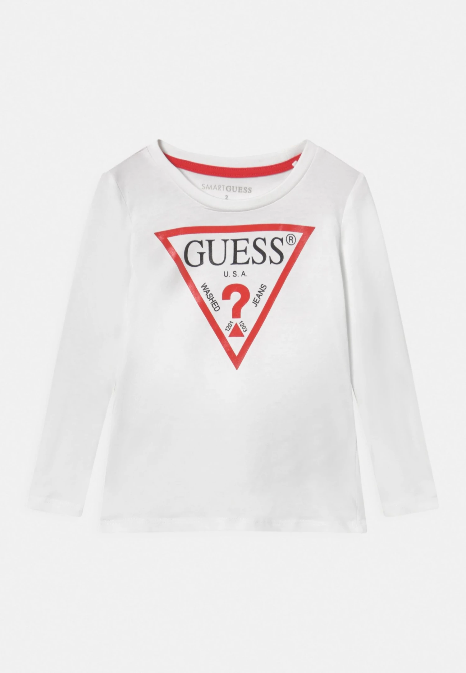 Guess Toddler Core - Long Sleeved Top - True White 3 Guess Toddler Core - Long Sleeved Top - True White
