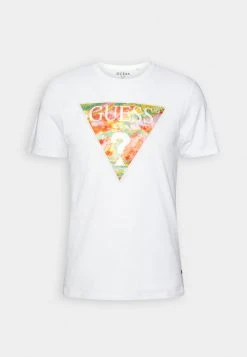 Guess Ss Bsc Abstract Tri Logo - Print T-Shirt - Pure White 11 Guess Ss Bsc Abstract Tri Logo - Print T-Shirt - Pure White -Guess Apparel 65e6ec5eb35741b2895aa0dbc28d303e