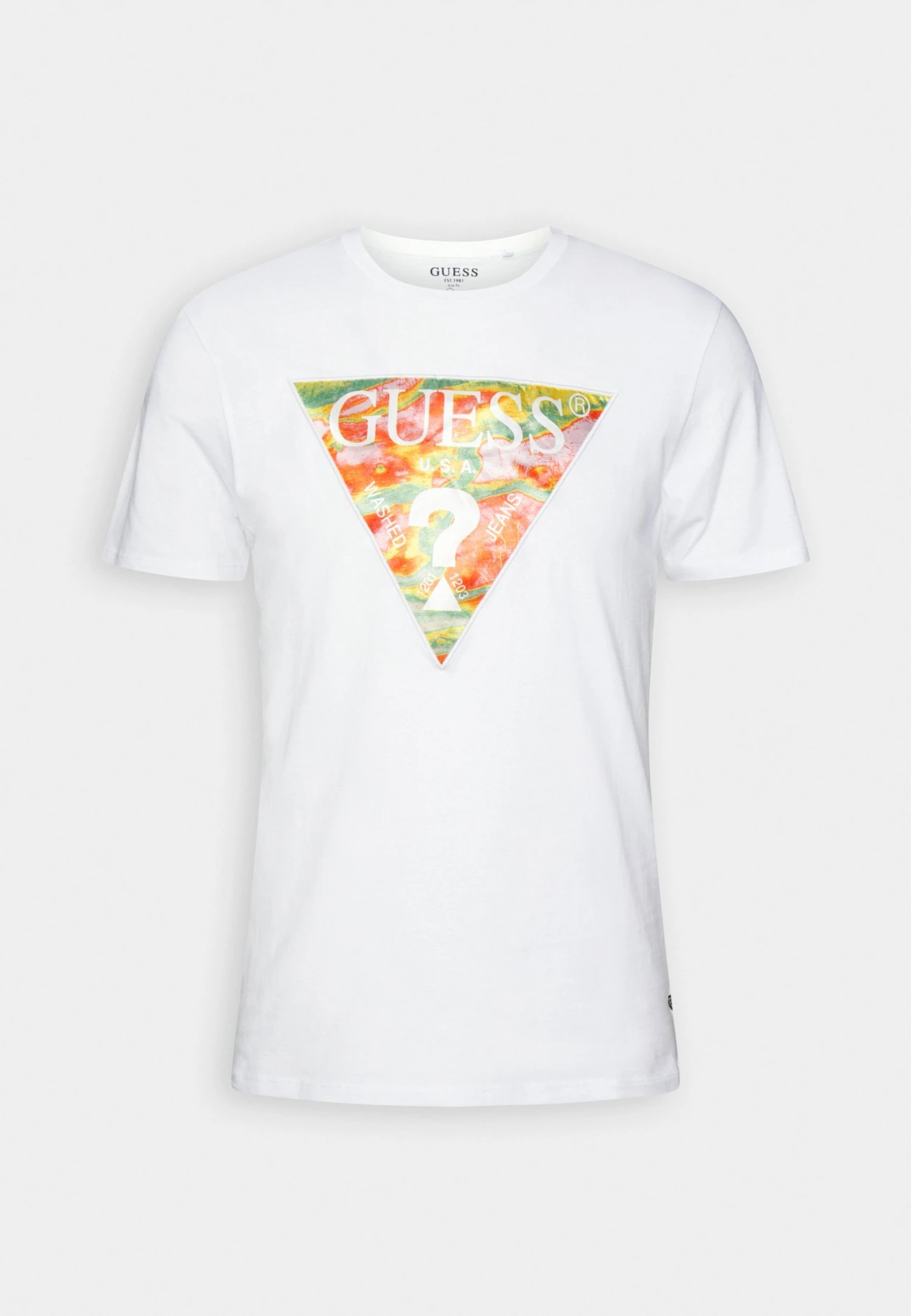 Guess Ss Bsc Abstract Tri Logo - Print T-Shirt - Pure White 6 Guess Ss Bsc Abstract Tri Logo - Print T-Shirt - Pure White - Image 4