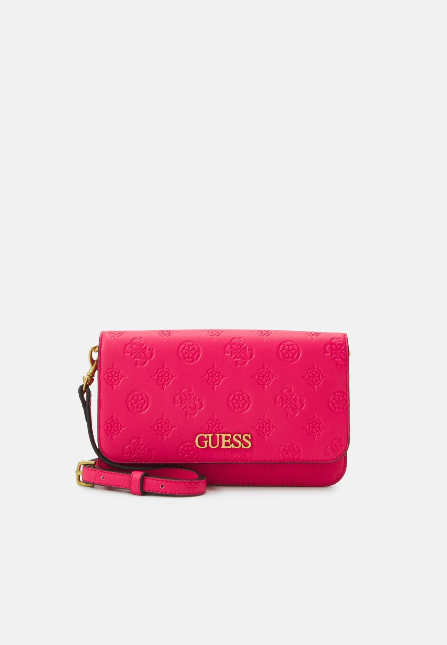 Guess Geva Crossbody Flap Organizer - Wallet - Magenta Logo 3 Guess Geva Crossbody Flap Organizer - Wallet - Magenta Logo