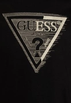 Guess Ss Cn Shaded Triangle - Print T-Shirt - Jet Black -Guess Apparel 675bbb09975a452d9cc00b2f14528793