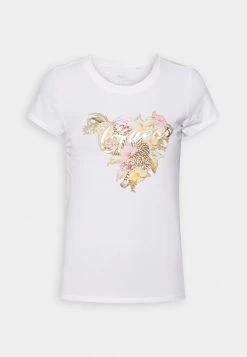Guess Hibiscus Logo - Print T-Shirt -Guess Apparel 683338be90ef477897e88e23709b6136