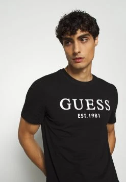 Guess Print T-Shirt - Jet Black -Guess Apparel 6862b495a49b4e6c98ae707321805e31
