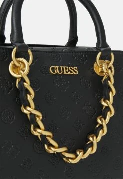 Guess GevaCompartment Satchel - Handbag - Black -Guess Apparel 6d3cb6a869e043508011ec99e539ccdd