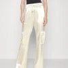 Guess Chantal Pants - Cargo Trousers - Pearl Oyster -Guess Apparel 6d40fa34a2b54641ad52c4339a39bae4