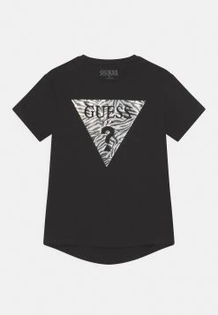 Guess Print T-Shirt - Jet Black