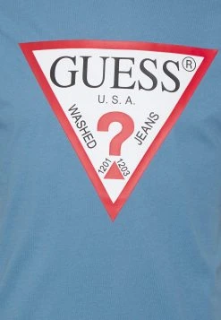 Guess Original Logo Tee - Print T-Shirt - Parisian Roof Blue -Guess Apparel 70502217c5374693862acfe10102ade9