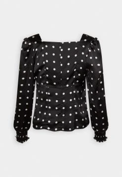 Guess Adelaide - Blouse - Optical Square Black -Guess Apparel 71b8219dabbb494e92b40f52c78765b3