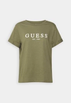 Guess Roll Cuff - Print T-Shirt - Army Sage -Guess Apparel 768d39ec336148269815458b8c04a401