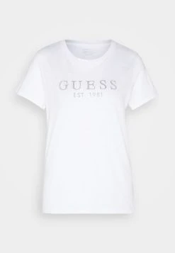 Guess Ss 1981 Easy- Print T-Shirt - Pure White -Guess Apparel 768dd0d9fe824ee4b8fb332ed1f0892c