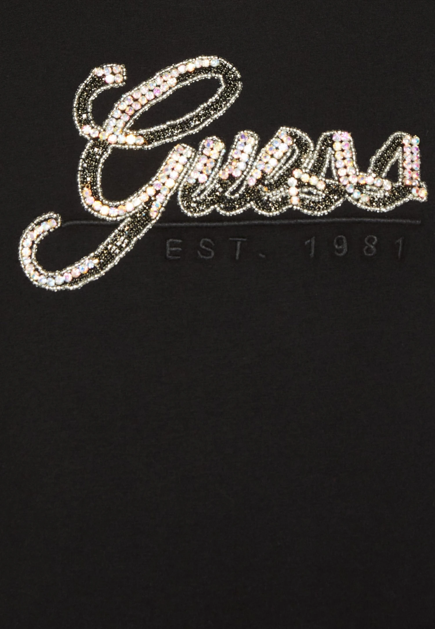 Guess Script - Long Sleeved Top - Black 8 Guess Script - Long Sleeved Top - Black - Image 6