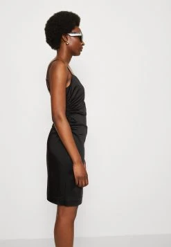 Ermina Sateen Dress - Cocktail Dress / Party Dress - Jet Black -Guess Apparel 79daed3357e14ed7a1fdef2dbd0944ee