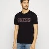 Guess Ermak Cn Ss - Print T-Shirt - Jet Black