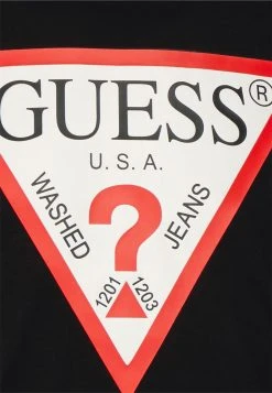 Guess Original Logo Tee - Print T-Shirt - Jet Black -Guess Apparel 7c5b401fe6af44ab99bed31dbd9f3e7d