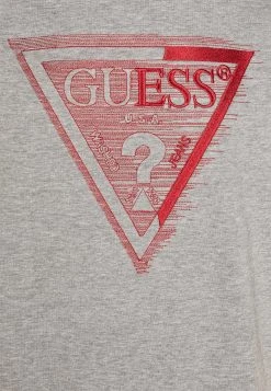 Guess Ss Cn Shaded Triangle - Print T-Shirt - Marble Heather -Guess Apparel 7d0766aa779849b1a0b531ce36d2e2ab