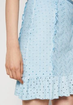 Guess Ruffle Aini Skirt - Pencil Skirt - Cold Whimsical Blue -Guess Apparel 7d0e9db89b3c46159079335b0c0255f1