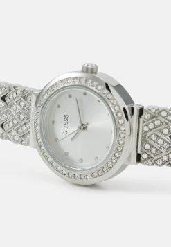 Guess Ladies Dress - Watch - Silver-Coloured -Guess Apparel 7ff93554e06a40b38cd7dbd7683fa6b9