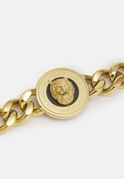 Guess Lion Coin Unisex - Bracelet - Yellow Gold-Coloured/Black -Guess Apparel 801004d8d4b8488d836023986531f0e2